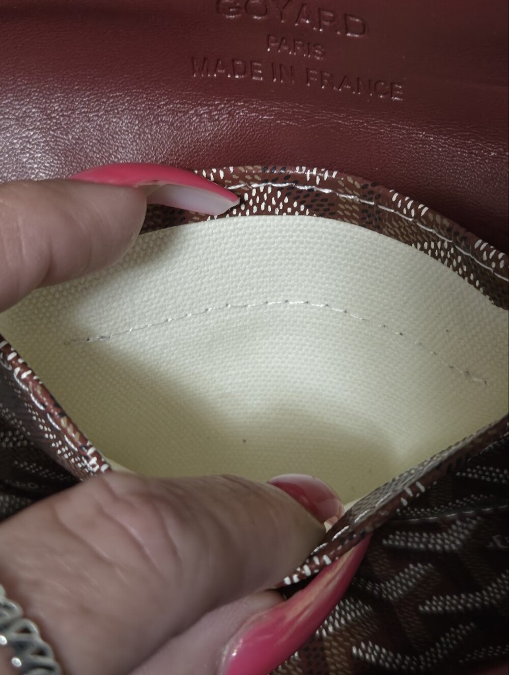 New Mini A Style Burgundy Tote Bag - Picture 7 of 12